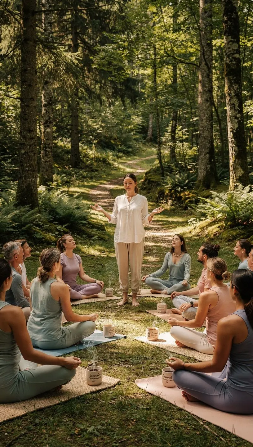 Prikaz sastojaka čaja, uključujući lavandu, med i limun, za zdravlje srca.